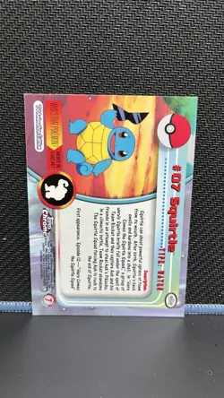 Pokemon Topps Chrome Squirtle #07 HOLO NM - Image 2