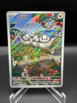 Starly 221/198 Illustration Rare Scarlet & Violet Pokemon - NM - Image 1