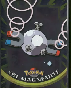 Topps TV Animation Edition Magnemite #81 Foil Blue Logo Pokemon Lightly Played - Image 1