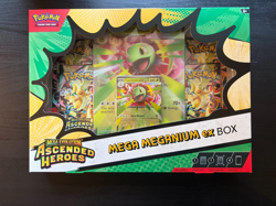 Pokemon TCG Mega Meganium ex Box Ascended Heroes Factory Sealed 4 Packs - Image 1