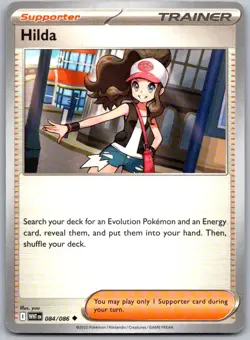 Hilda 084/086 Uncommon White Flare Pokemon Near Mint - Image 1