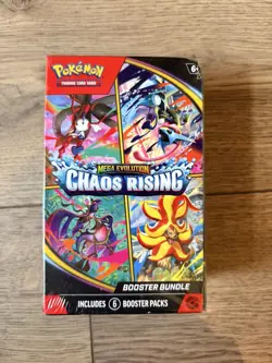 Pokemon TCG: Mega Evolution Chaos Rising Booster Bundle (6 Booster Packs) NEW - Image 1