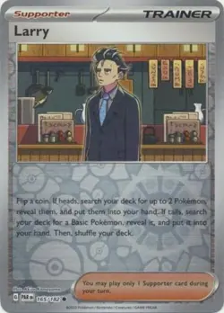 Larry 165/182 Reverse Holo Paradox Rift Pokemon TCG - Image 1