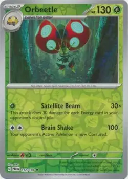 Orbeetle 012/182 Reverse Holo Paradox Rift Pokemon TCG - Image 1