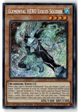 Elemental HERO Liquid Soldier LDS3-EN103 Legendary Duelists Yu-Gi-Oh HP - Image 1