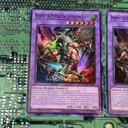 Berfomet the Mythical King of Phantom Beasts AGOV-EN032 Super 1st Ed Yugioh 2 - Image 2