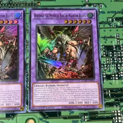 Berfomet the Mythical King of Phantom Beasts AGOV-EN032 Super 1st Ed Yugioh 2 - Image 3