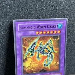 YUGIOH 1st Edition Humanoid Worm Drake LON-005 Labyrinth of Nightmare Common MP - Image 2