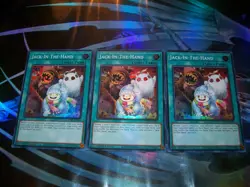 3x Jack-In-The-Hand 1st Edition Super Rare JUSH-EN054 Yu-Gi-Oh! - Image 1