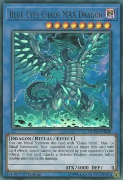 Blue-Eyes Chaos MAX Dragon - 1st Edition Duel Power LP YuGiOh - Image 1