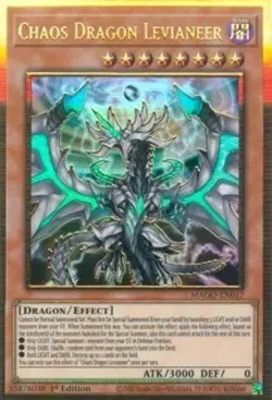 Chaos Dragon Levianeer - 1st Edition Maximum Gold LP YuGiOh - Image 1