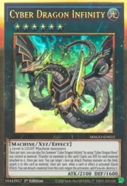 Cyber Dragon Infinity (Alternate Art) - 1st Edition Maximum Gold NM YuGiOh - Image 1