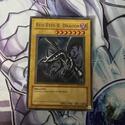 (EF) Yugioh Red-Eyes Black Dragon SDJ-001 Unlimited Edition Holo Yu-Gi-Oh! LP - Image 1