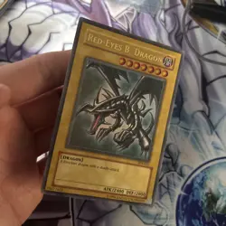 (EF) Yugioh Red-Eyes Black Dragon SDJ-001 Unlimited Edition Holo Yu-Gi-Oh! LP - Image 2