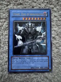 Yu-Gi-Oh! Demise, King Of Armagedon SOI-EN035 1st Edition Ultimate Rare Euro - Image 1