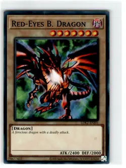 Yu-Gi-Oh! Red Eyes B Dragon Common LDK2-ENJ01 Lightly Played Unlimited - Image 1