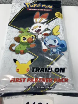 Pokemon First Partner Pack Galar - 25th Anniversary Oversized Card Booster Pack - Image 2