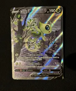 Pokemon TCG Celebi V Fusion Strike Holo Card Alternate Art 245/264 NM Condition - Image 1