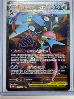 Mega Greninja EX 100/086 Holo Full Art Chaos Rising CR1 Pokemon TCG Card - Image 1