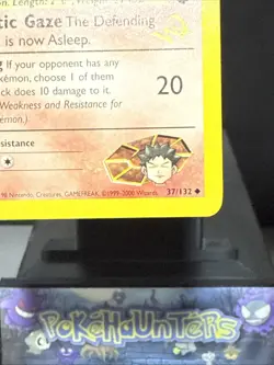 Pokemon Card Brock's Vulpix 37/132 Wizard Gold W Stamp Promo Near Mint - Image 4