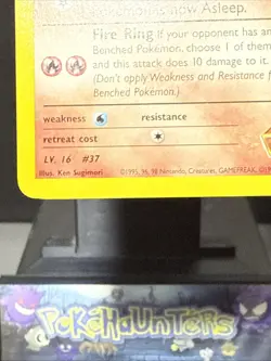 Pokemon Card Brock's Vulpix 37/132 Wizard Gold W Stamp Promo Near Mint - Image 5