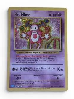 Pokemon TCG Mr. Mime Trading Card Game Classic Holo Card 013/034 NM Condition - Image 1