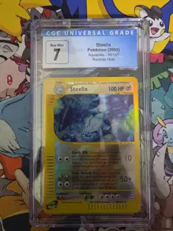 Steelix 35/147 Holo 2003 Aquapolis Pokemon Card TCG HP Cgc 7 - Image 1