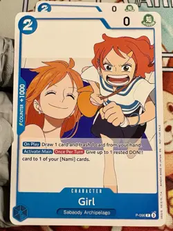 Girl One Piece TCG Promo Card P-096 - Image 1