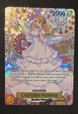 One Piece Card Game TCG SP Card Charlotte Pudding OP03-112 Special Rare ENGLISH - Image 4