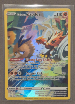 Pokemon Card Galarian ZAPDOS SwSh282 Promo Card NM Condition - Image 1