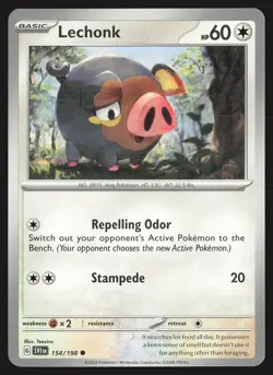 SV01: Scarlet & Violet Base Set Lechonk #154/198 Common Pokemon Card - Image 1