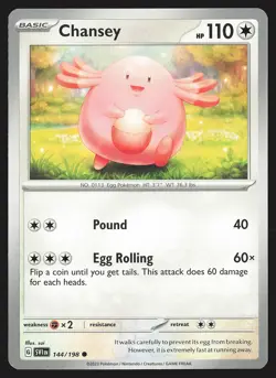 SV01: Scarlet & Violet Base Set Chansey #144/198 Common Pokemon Card - Image 1
