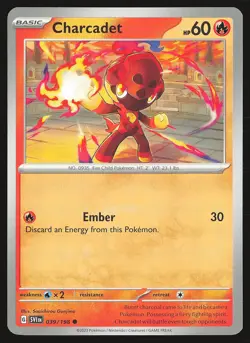 SV01: Scarlet & Violet Base Set Charcadet #039/198 Common Pokemon Card - Image 1