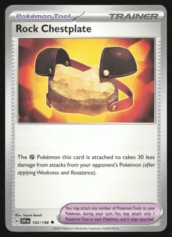 SV01: Scarlet & Violet Base Set Rock Chestplate #192/198 Uncommon Pokemon Card - Image 1