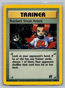 Rocket's Sneak Attack (16) Team Rocket #16/82 Holo Rare Pokemon Card - Image 1