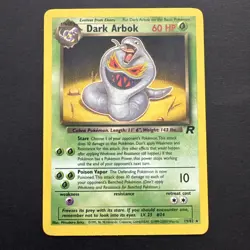 Dark Arbok 19/82 - Team Rocket - Non-Holo Rare WOTC Pokemon Card - NM - Image 1