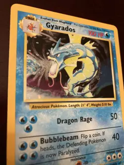 Gyarados 6/102 Base Set Unlimited Holo Rare Pokemon TCG Card LP - Image 2
