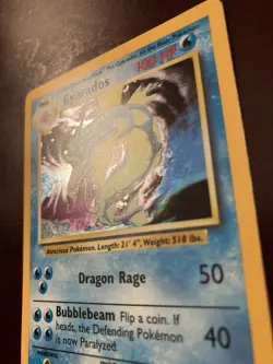 Gyarados 6/102 Base Set Unlimited Holo Rare Pokemon TCG Card LP - Image 3