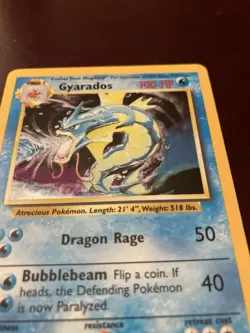 Gyarados 6/102 Base Set Unlimited Holo Rare Pokemon TCG Card LP - Image 5