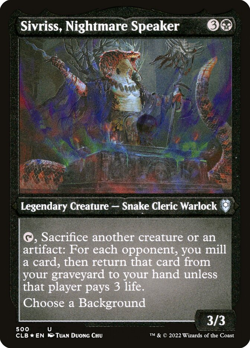 Sivriss, Nightmare Speaker (Foil Etched) - Battle for Baldur's Gate (CLB) - Image 1