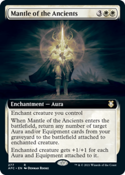 1x MTG Mantle of the Ancients - Extended Art Near Mint, English - Commander: Adv - Image 1