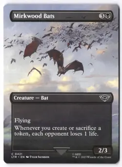 Mirkwood Bats (Borderless) LTR 421 Magic: The Gathering C NM - Image 1