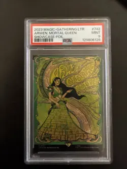 Arwen, Mortal Queen (Borderless Poster) MTG LTR 0742 **POP 48** PSA 9 - Image 1