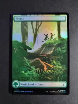 Forest 0285 (Foil) Land MTG Marvel Super Heroes - Image 1