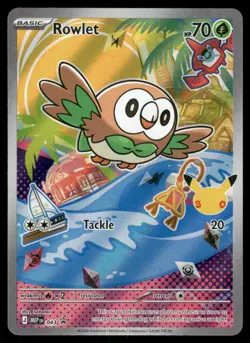 Pokemon Cards Rowlet 043 Mega Evolution Promo NM *5 - Image 1