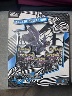 Pokemon TCG Karmesin & Purpur Schwarze Blitze Ordner Kollektion Neu OVP Deutsch - Image 1