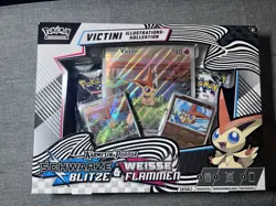 Pokemon Schwarze Blitze & Weiße Flammen Victini Illustrations-Kollektion DE/ OVP - Image 1