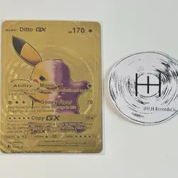 Ditto GX Full Art Gold Foil Fan Art Display Card NM - Image 1