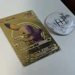 Ditto GX Full Art Gold Foil Fan Art Display Card NM - Image 3