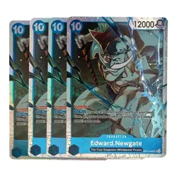Edward Newgate OP13-042 SR Playset x4 English One Piece TCG NM - Image 1